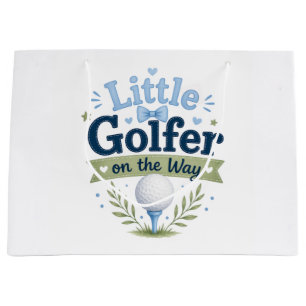 Golf für Baby-Jungen-Golfer auf grünem Rasen Große Geschenktüte