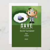 Golf für Doctor Golfer Party lustig Einladung (Vorne/Hinten)