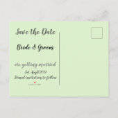 Golf für Hochzeitseinladung Postkarte (Rückseite)