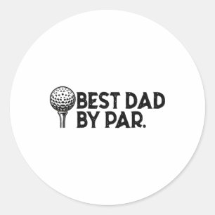 Golf für Vater Best Vater Par Vatertag Golf 1 Runder Aufkleber