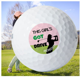 Golf Gal Swing Got Drive Name Golfball