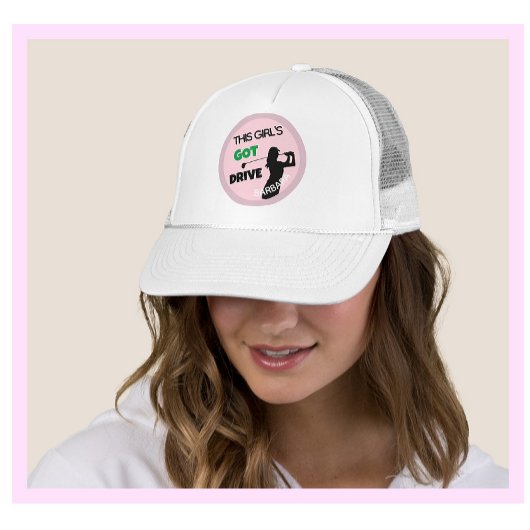 Golf Gal Swing Got Drive Name Truckerkappe