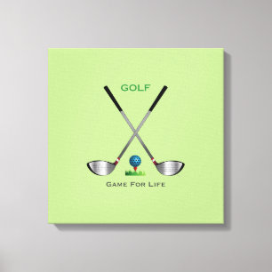 Golf Game Art Einzigartig gearbeitete Canvas Print Leinwanddruck