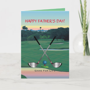 GOLF - "Game for Life" (Spiel für das Leben) Karte
