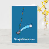 Golf Game Glückwunsch Karte (Gelbe Blume)