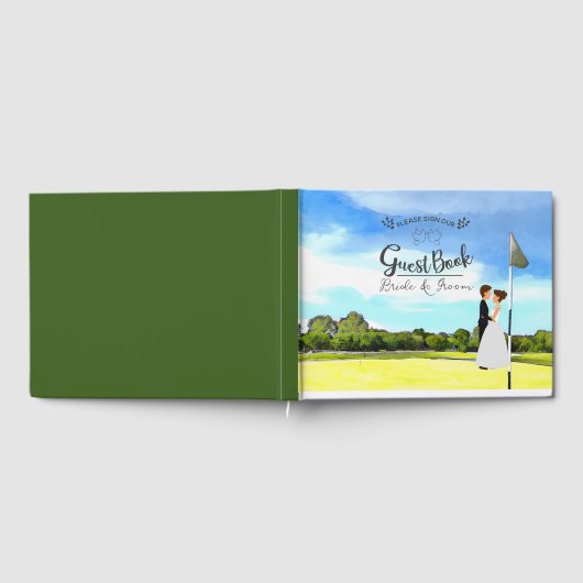 Golf Gästebuch für Golfer Hochzeitsfeier (Voll)