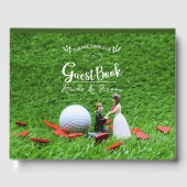 Golf Gästebuch mit Golf für Golfer Hochzeit (Vorderseite)