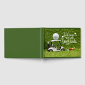 Golf Gästebuch mit Golfball für Golfer Party (Voll)