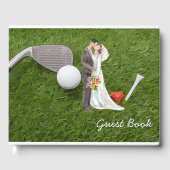Golf Gästebuchball und Tee Wedding Gästebuch (Vorderseite)
