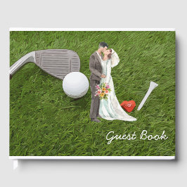 Golf Gästebuchball und Tee Wedding Gästebuch