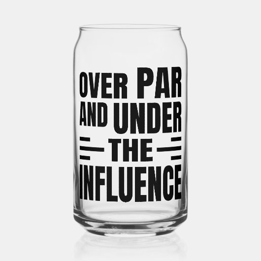 Golf geätztes Glas (Vorderseite)