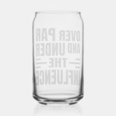 Golf geätztes Glas (Rückseite)