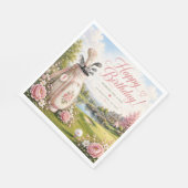 Golf-Geburtstag für Golferin  Serviette (Ecke)
