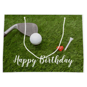 Golf-Geburtstag mit Golfball und Liebe Große Geschenktüte