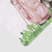 Golf Geburtstag mit Golfwagen Aquarell Seidenpapier (Detail)