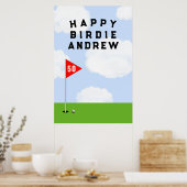 Golf Geburtstag Poster (Küche)