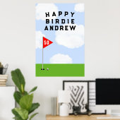 Golf Geburtstag Poster (Heimbüro)
