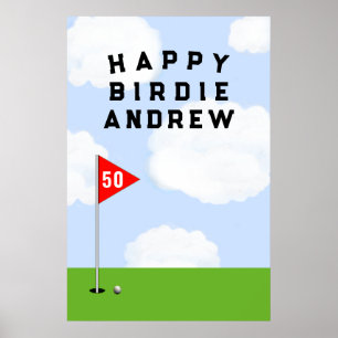 Golf Geburtstag Poster