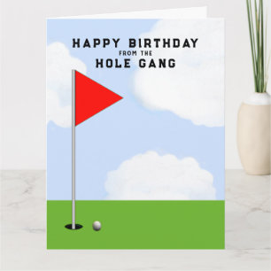 Golf Geburtstag von allen Karte