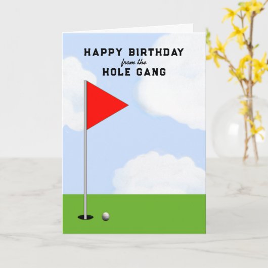 Golf Geburtstag von allen Karten (Gelbe Blume)