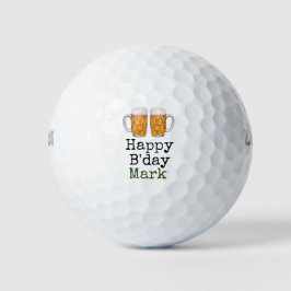 Golf Geburtstag zum Golfen mit Bier Golfball