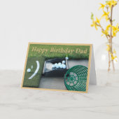 Golf-Geburtstags-Karte für Vater Karte (Gelbe Blume)