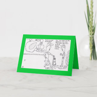 Golf-Geburtstags-Karte Karte