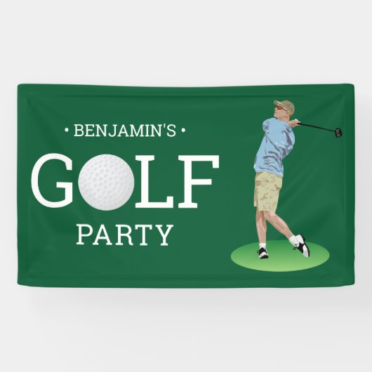 Golf-Geburtstags-Party Banner (Horizontal)