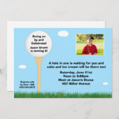 Golf-Geburtstags-Party Einladung (Vorne/Hinten)