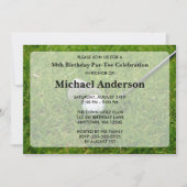 Golf-Geburtstags-Party Einladung (Vorderseite)