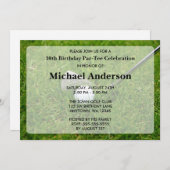 Golf-Geburtstags-Party Einladung (Vorne/Hinten)