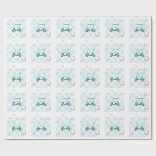 Golf-Geburtstagsbündel Geschenkpapier (Flach)