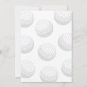 Golf-Geburtstagseinladung Einladung (Rückseite)