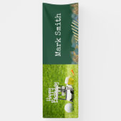 Golf-Geburtstagsfeier für Golfer Banner (Vertikal)