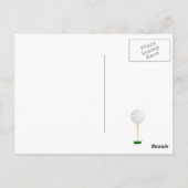 Golf Geburtstagsfeier Postkarte (Rückseite)