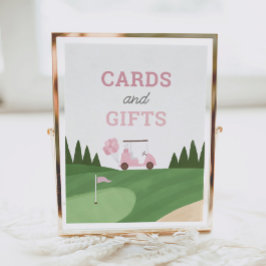 Golf Geburtstagsparty Cards und Geschenke Untersch Poster