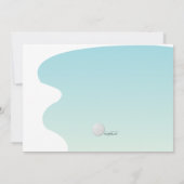 Golf Geburtstagsparty Einladungen (Rückseite)