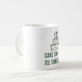 Golf-Geburtstagstorte für Golfer Kaffeetasse (Vorderseite Links)