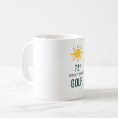 Golf-Geburtstagsvorhersage für Golfer Kaffeetasse (Vorderseite Links)