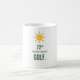 Golf-Geburtstagsvorhersage für Golfer Kaffeetasse