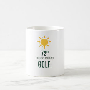 Golf-Geburtstagsvorhersage für Golfer Kaffeetasse
