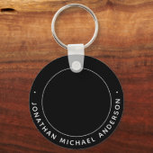 Golf-Gedächtnis Erinnerung Golfer-Foto Schlüsselanhänger (Rückseite)