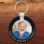 Golf-Gedächtnis Erinnerung Golfer-Foto Schlüsselanhänger (Vorderseite)