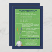 Golf-Geist-Wohltätigkeit-Turnier-Einladung Einladung (Vorne/Hinten)