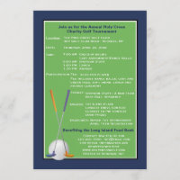 Golf-Geist-Wohltätigkeit-Turnier-Einladung