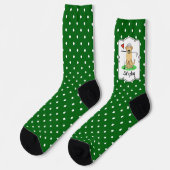 Golf Gelbe Labrador Labrador Retriever Dog (Yel 3) Socken (Linkes Detail)