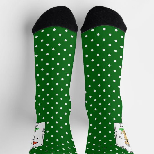 Golf Gelbe Labrador Labrador Retriever Dog (Yel 3) Socken (Oben)