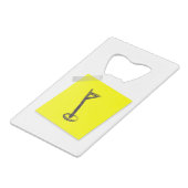 Golf Geldbeutel Flaschenöffner (Rückseite Schrägansicht)