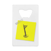 Golf Geldbeutel Flaschenöffner (Rückseite)