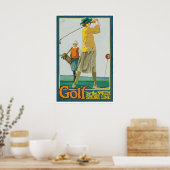 Golf-Gemälde Golfer-Geschenk Poster Kunst Sportdru (Küche)